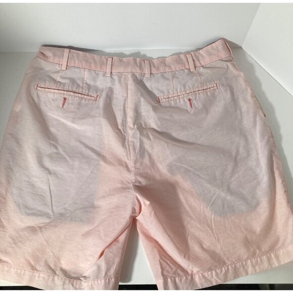 Mens Peter Millar Shorts Cotton Nylon Peach Blue‎ 34 Fade Flat Front - Picture 2 of 11